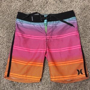 Hurley Boys Vibrant Striped Boardshorts